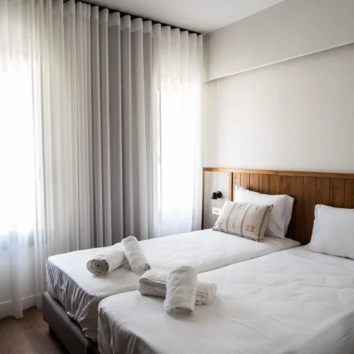 A maisonette with two beds